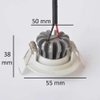 ĐÈN SPOTLIGHT MINI ĐEN VÀ TRẮNG - CÔNG SUẤT 3W - VÀNG TRUNG TÍNH - M: WS909