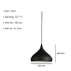 CHAO THẢ ĐƠN HÌNH GIỌT NƯỚC - GIỌT LỆ LÒNG TRẮNG - BÓNG E27*1 - M: 5010