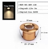 ĐÈN ÂM TRẦN MINI MÀU ĐEN, LỖ KHOÉT 25 MM, MẶT ĐÈN 35 MM, DÙNG LẮP TỦ RƯỢU, TỦ QUẦN ÁO, TRẦN NHÀ, CÔNG SUẤT 1,5W , ÁNH SÁNG 3000K/4000K, MÃ SẢN PHẨM : WS 889 - 138