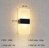 ĐÈN TƯỜNG LED NỘI THẤT CHỮ NHẬT ĐƯỜNG KẺ GIỮA - CÔNG SUẤT 5W - VÀNG 3000K - M: 2486