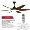 QUẠT TRẦN HIỆN ĐẠI MÀU NÂU CÓ ĐÈN - SẢI CÁNH 1520MM - M: MD59-1743