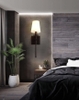 ĐÈN TƯỜNG NỘI THẤT THÂN ĐEN CHAO VẢI - BÓNG E27*1 - M: 1038