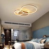 Đèn ốp trần 3 vòng ( 2+1 ) màu vàng xước, công suất 50w, ánh sáng 3 màu, điện áp 220v, Mã sản phẩm: LT 3050 ( 2+1 ) - 180