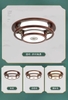 Đèn ốp trần hình tròn 2 tầng mặt 3 lá kẻ sọc  D570 mm màu gỗ ốc chó, công suất Led 72w, ánh sáng 3 màu, Mã sản phẩm: G01-T