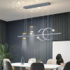 BỘ THẢ BÀN ĂN DECOR HÌNH 2 CHỮ C DÀI 100 CM MÀU ĐEN, CÔNG SUẤT 40W, ÁNH SÁNG 3 MÀU, HIỆU ỨNG NGÔI SAO CHIẾU NGƯỢC, MÃ SẢN PHẨM : CY 6001