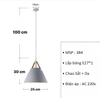 CHAO THẢ ĐƠN HÌNH TÚI XÁCH QUAI DA NÂU - LẮP BÓNG E27*