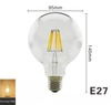 BÓNG LED EDISON VỎ TRẮNG - LED SỢI 8W - VÀNG 3000K - G95/8W