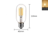 BÓNG LED SỢI EDISON VỎ TRẮNG - LED SỢI 4W - VÀNG 2700K - T45 / 4W