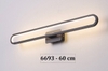ĐÈN LED SOI TRANH, SOI GƯƠNG DÀI 60 CM MÀU ĐEN, CÔNG SUẤT 25W, ÁNH SÁNG VÀNG, MÃ SẢN PHẨM : 6693-45-21