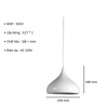 CHAO THẢ ĐƠN HÌNH GIỌT NƯỚC - GIỌT LỆ LÒNG TRẮNG - BÓNG E27*1 - M: 5010