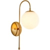 ĐÈN TƯỜNG NỘI THẤT THÂN VÀNG CHAO THỦY TINH - BÓNG E27*1 - M: 2265