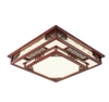 Đèn ốp trần hình vuông 2 tầng mặt trơn màu gỗ nhạt, công suất Led 72w, ánh sáng 3 màu, Mã sản phẩm: GV2-V