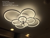 ĐÈN LED ỐP TRẦN MEKA HÌNH 8 VÒNG TRÒN - ĐIỀU CHỈNH KÍCH THƯỚC - CÔNG SUẤT 12W - ĐA MẦU - ĐIỀU KHIỂN THÔNG MINH 2.4G - M: 8023-8
