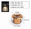 ĐÈN ÂM TRẦN MINI MÀU ĐEN, LỖ KHOÉT 25 MM, MẶT ĐÈN 35 MM, DÙNG LẮP TỦ RƯỢU, TỦ QUẦN ÁO, TRẦN NHÀ, CÔNG SUẤT 1,5W , ÁNH SÁNG 3000K/4000K, MÃ SẢN PHẨM : WS 889 - 138