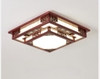 Đèn ốp trần hình vuông 2 tầng mặt trơn màu gỗ nhạt, công suất Led 72w, ánh sáng 3 màu, Mã sản phẩm: GV2-V