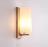 ĐÈN TƯỜNG NỘI THẤT PHONG CÁCH PARAMETER - ĐẾ GỖ CHAO THỦY TINH ĐỤC TRÒN - BÓNG E27*1 - M: 6037