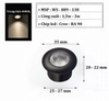 ĐÈN ÂM TRẦN MINI MÀU ĐEN, LỖ KHOÉT 25 MM, MẶT ĐÈN 35 MM, DÙNG LẮP TỦ RƯỢU, TỦ QUẦN ÁO, TRẦN NHÀ, CÔNG SUẤT 1,5W , ÁNH SÁNG 3000K/4000K, MÃ SẢN PHẨM : WS 889 - 138