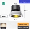 ĐÈN ÂM TRẦN SPOTLIGHT VIỀN TRẮNG LÒNG VÀNG, LỖ KHOÉT 75MM MẶT ĐÈN 85 MM, CHIỀU CAO 80MM, CÔNG SUẤT 10W, ÁNH SÁNG TRUNG TÍNH 4000K, MÃ SẢN PHẨM : WS-908-31105