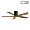 Quạt trần cánh gỗ 5 cánh không đèn, sải cánh 1320 mm, Mã sản phẩm: HCC - 214