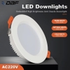 Đèn âm trần Downlight tản quang mặt đèn 140 mm, lỗ khoét 110 mm, chiều cao 30 mm, công suất 12w, ánh sáng 3 màu, Mã sản phẩm: WS-807