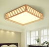 ĐÈN ỐP TRẦN HÌNH VUÔNG KẺ GỖ