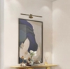 Đèn led soi tranh soi gương dạng bút màu đồng cổ dài 65 cm, công suất ( 18-40w )*2, ánh sáng 3 màu, Mã sản phẩm: 6855/650mm-8232AB