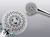 BÁT SEN TẮM CẦM TAY THÂN NHỰA ABS DÙNG CHO ÁP XUẤT NƯỚC LỚN, MÀU BẠC, MÃ SẢN PHẨM: KN - 01 - 6543