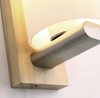 ĐÈN TƯỜNG NỘI THẤT PHONG CÁCH PARAMETER - ĐẾ GỖ CHAO THỦY TINH ĐỤC TRÒN - BÓNG E27*1 - M: 6037