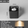 Đèn ống bơ Spotlight hình vuông vát tròn lắp nổi, công suất 12w, ánh sáng Vàng 3000k, góc chiếu 24 độ, Mã sản phẩm: WS-872