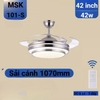 QUẠT TRẦN ĐÈN GIẤU CÁNH ĐƠN GIẢN, MÃ SẢN PHẨM: MSK 101-S