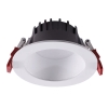 Đèn âm trần downlight chống chói cao cấp, lỗ khoét 105-120 mm, mặt đèn 130 mm, chiều cao 68 mm, công suất 15w, ánh sáng Trắng 5000k, Mã sản phẩm: WS-902-35
