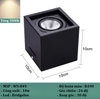 Đèn ống bơ Spotlight lắp nổi hình vuông cạnh sắc, công suất 10w, ánh sáng Vàng 3000k, góc chiếu 24 độ, Mã sản phẩm: WS-849