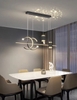 BỘ THẢ BÀN ĂN DECOR HÌNH 2 CHỮ C DÀI 100 CM MÀU ĐEN, CÔNG SUẤT 40W, ÁNH SÁNG 3 MÀU, HIỆU ỨNG NGÔI SAO CHIẾU NGƯỢC, MÃ SẢN PHẨM : CY 6001