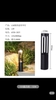 Đèn sân vườn 4 hướng - 60cm - Vỏ đen - ASV
