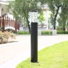 Đèn sân vườn tròn 210 - Đầu bằng - D110mm - Cao 60cm - Lắp bóng đui E27 - Vỏ đen