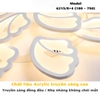 ĐÈN ỐP TRẦN HÌNH CÁNH BƯỚM 12 CÁNH (8 + 4) - MODEL: 6215 / 8 + 4 (180 - 750)