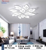 ĐÈN ỐP TRẦN HÌNH CÁNH HOA 12 CÁNH KÉP NHỌN (8 + 4) - MODEL: 6216 / 8 + 4 (180 - 750)