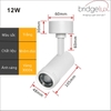 ĐÈN RỌI GẮN TRẦN / GẮN TƯỜNG ĐIỀU CHỈNH ÁNH SÁNG 10 - 60 ĐỘ  - MODEL: DG - 978 WH