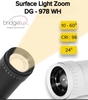 ĐÈN RỌI GẮN TRẦN / GẮN TƯỜNG ĐIỀU CHỈNH ÁNH SÁNG 10 - 60 ĐỘ  - MODEL: DG - 978 WH