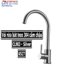 VÒI RỬA BÁT INOX 304 CẮM CHẬU CẦN CỨNG, ĐẦU TRÒN, TAY ĐŨA - MODEL : CL983 - Silver - 6527