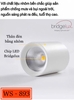 ĐÈN LED LẮP NỔI DẠNG ỐNG BƠ CHỐNG CHÓI SÂU - ĐƯỜNG KÍNH  MẶT ĐÈN 78mm - CÔNG SUẤT 10 - 12 watt - ĐỘ HOÀN MÀU CAO CRI 98- MODEL: WS - 893