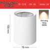 ĐÈN LED LẮP NỔI DẠNG ỐNG BƠ CHỐNG CHÓI SÂU - ĐƯỜNG KÍNH  MẶT ĐÈN 78mm - CÔNG SUẤT 10 - 12 watt - ĐỘ HOÀN MÀU CAO CRI 98- MODEL: WS - 893
