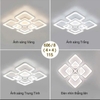 ĐÈN ỐP TRẦN VUÔNG 8 CÁNH (4 + 4) - MODEL: 606 / 8 (4 + 4) - 115