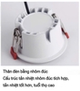 ĐÈN LED ÂM TRẦN DOWNLIGHT ANTI - GLARE - CHỐNG CHÓI SÂU - CRI 90 - GÓC CHIẾU 60 ĐỘ - LK 90mm - MODEL: WS - 912
