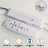 ĐÈN ỐP TRẦN PHONG CÁCH ELEGANT TAM GIÁC KÉP - PHA LÊ GIỮA / CS: 90 W / 3 MÀU ÁNH SÁNG - MODEL : 1770 - 65CM / 90W