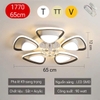 ĐÈN ỐP TRẦN PHONG CÁCH ELEGANT TAM GIÁC KÉP - PHA LÊ GIỮA / CS: 90 W / 3 MÀU ÁNH SÁNG - MODEL : 1770 - 65CM / 90W