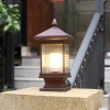 ĐÈN TRỤ CỔNG PHONG CÁCH CỔ ĐIỂN MÀU NÂU CAFE - MODEL : 15538 - 7532