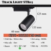 ĐÈN RỌI RAY T2 TRACK SPOTLIGHT STR03 - 20W / VỎ NHÔM ĐÚC CAO CẤP / ĐỘ HOÀN MÀU CAO / CRI 98 - MODEL : G976 - 355135