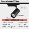 ĐÈN RỌI RAY T2 TRACK SPOTLIGHT STR03 - 20W / VỎ NHÔM ĐÚC CAO CẤP / ĐỘ HOÀN MÀU CAO / CRI 98 - MODEL : G976 - 355135