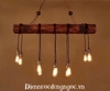 ĐÈN THẢ BÀN ĂN DÂY THỪNG PHONG CÁCH RETRO 10 BÓNG / MODEL : 8110 - 10